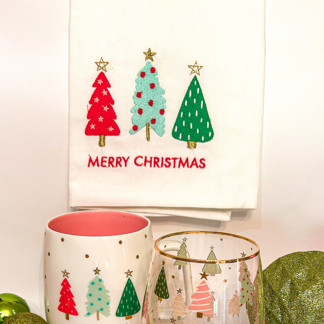 Merry Christmas Tea Towel