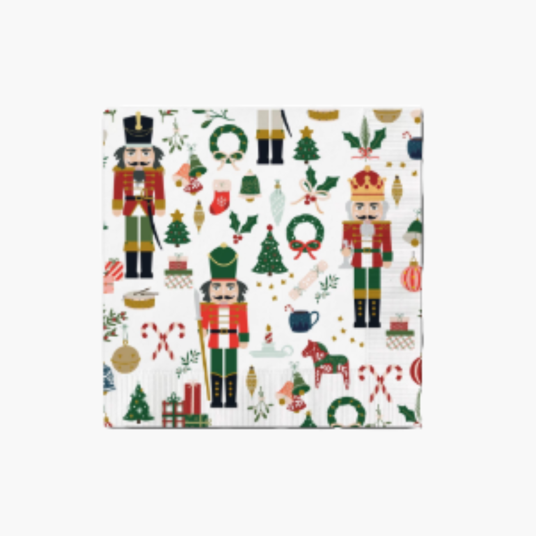 Traditional Nutcracker Cocktail Napkins