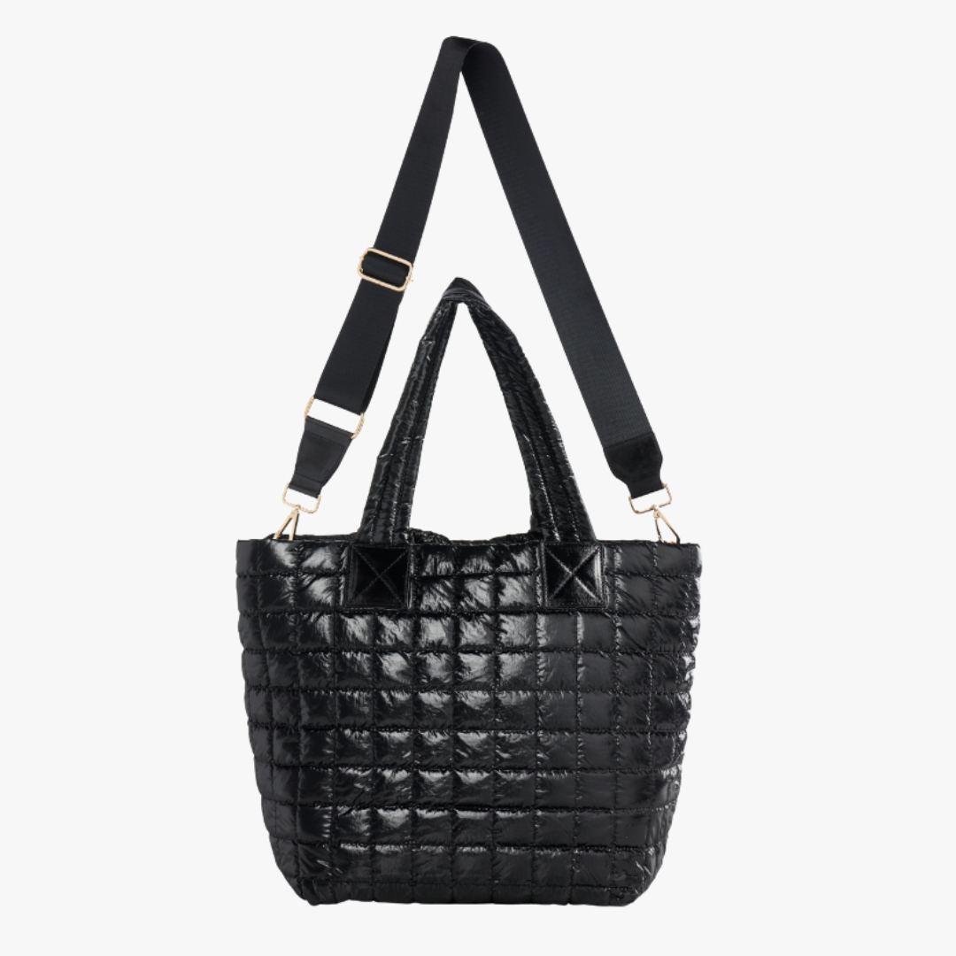 Logan Tote - Metallic Onyx
