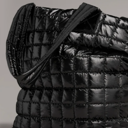 Logan Tote - Metallic Onyx