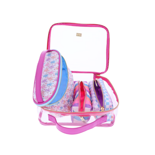 BaNaNa's Clear Toiletry Bag with Three Inserts