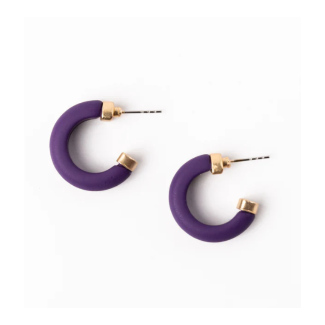 Purple Amanda Earrings