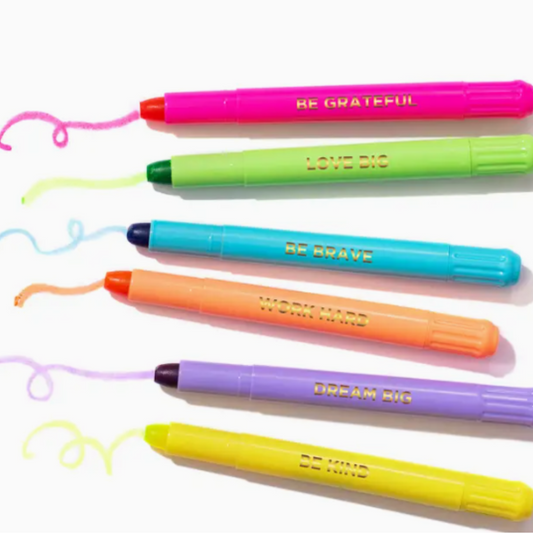 Motivational Wax Highlighter Set
