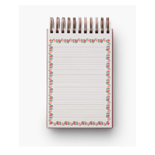 Pink Delphine Desktop Spiral Notepad