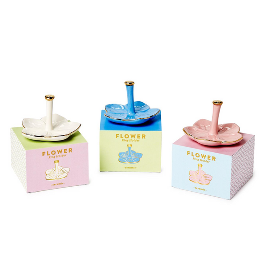 Flower Haven Ceramic Ring Holder