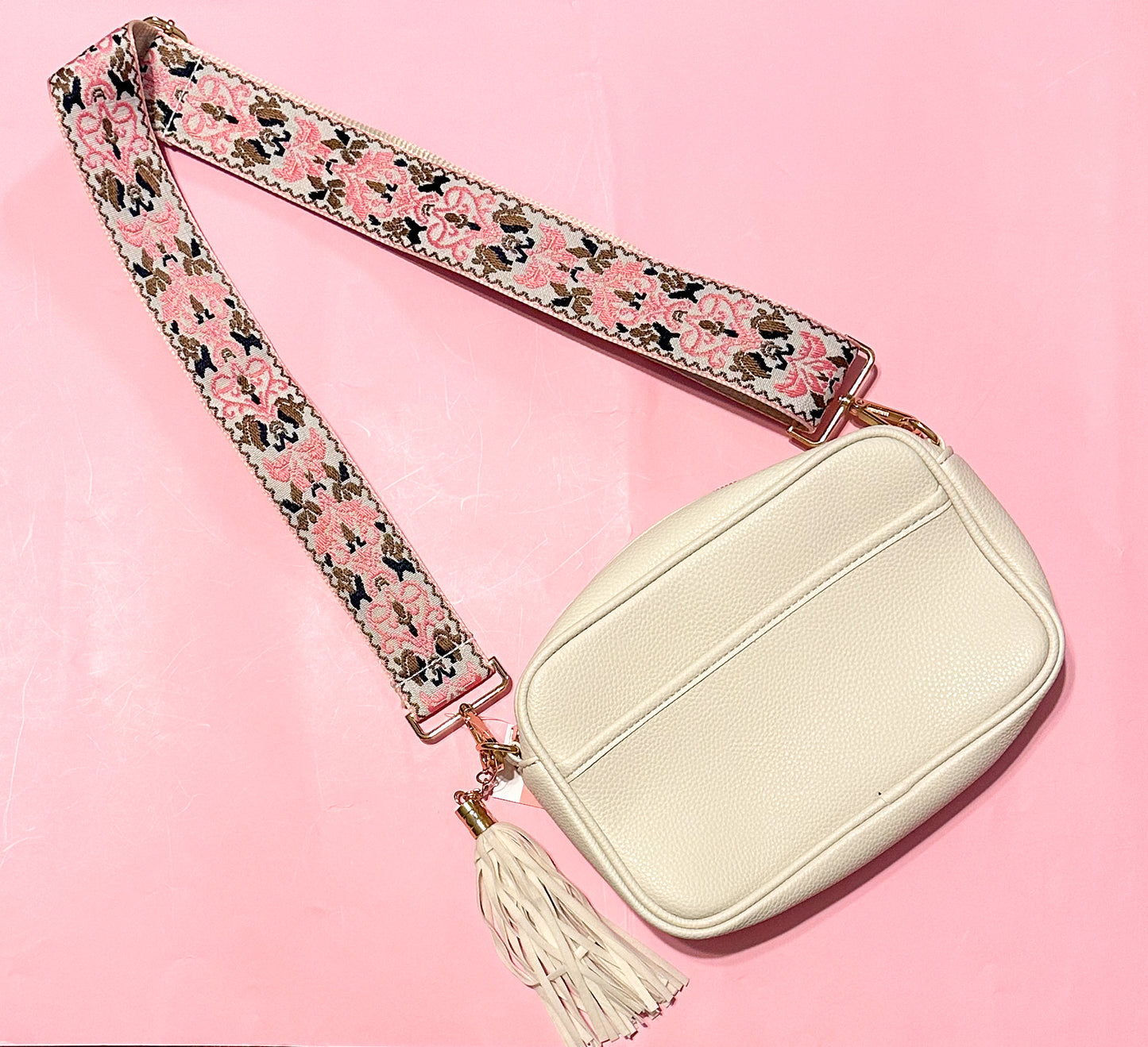 Tassel Crossbody Bag - Ivory