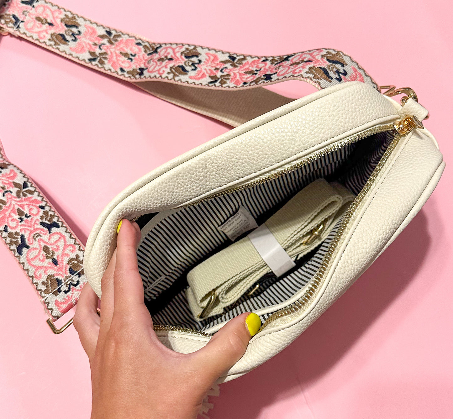 Tassel Crossbody Bag - Ivory