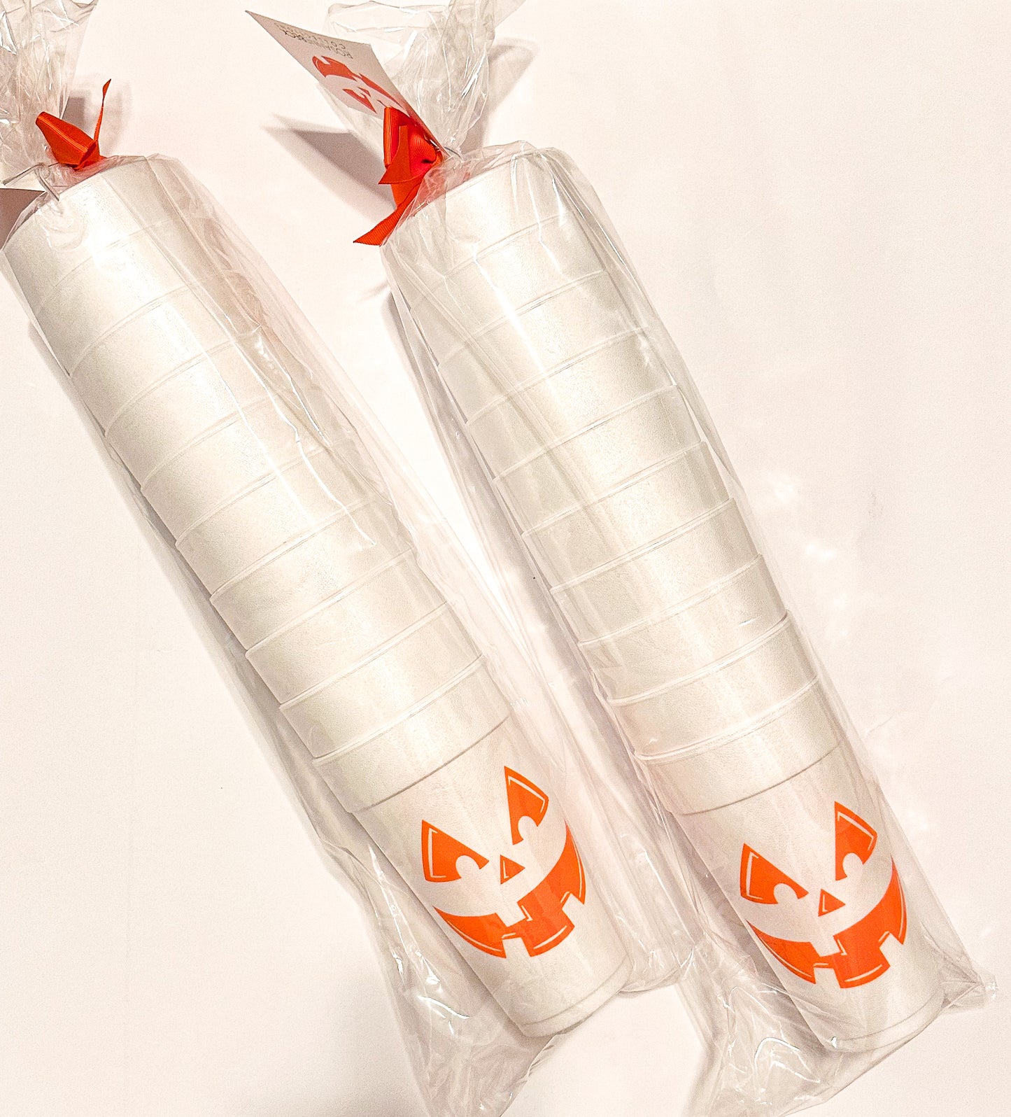 Jack-O-Lantern Styrofoam Cup Sleeve
