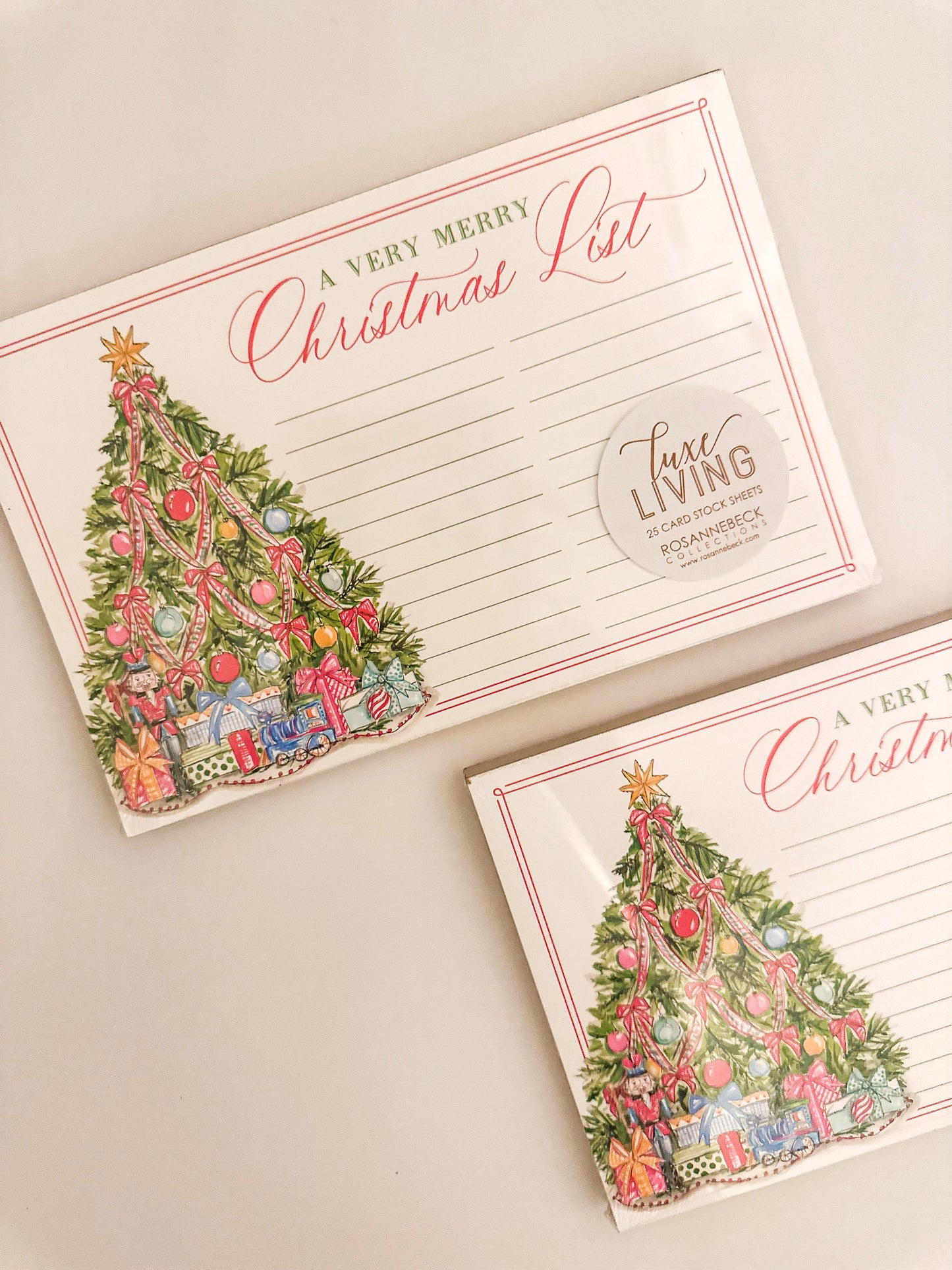 A Very Merry Christmas List Notepad
