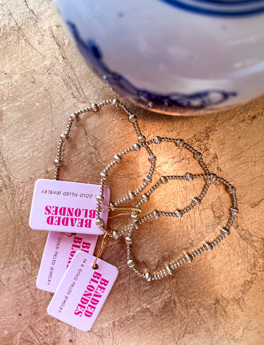 June Fluted Bracelet - Extended 7.25"