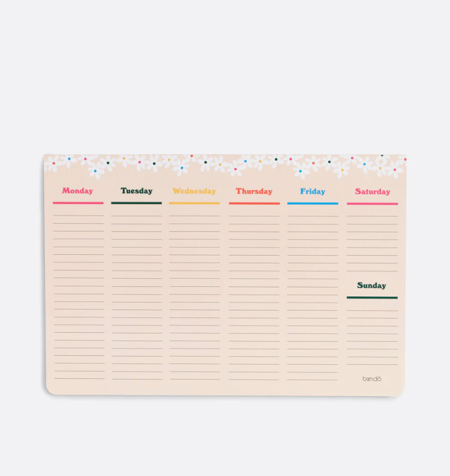 Week to Week Desk Notepad