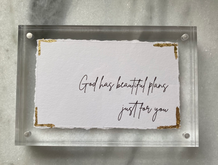 God has beautiful plans just for you