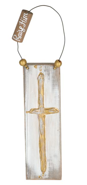Praise Him Cross Ornament