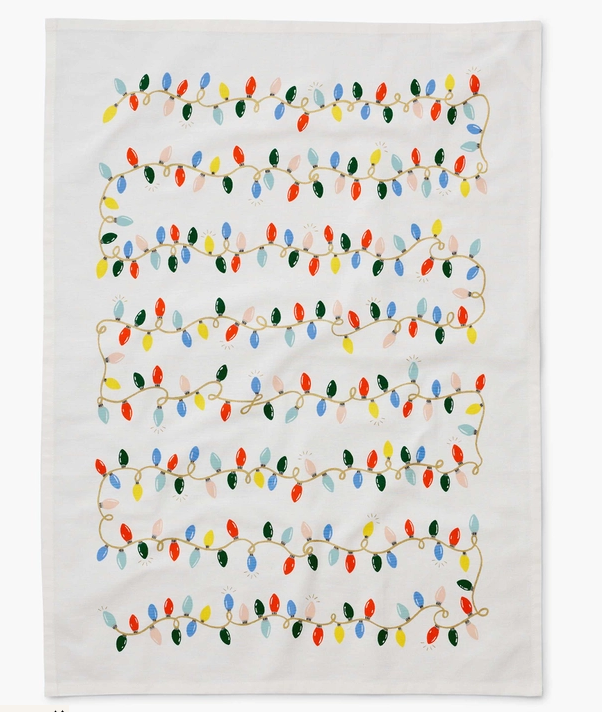 Holiday Lights Tea Towel