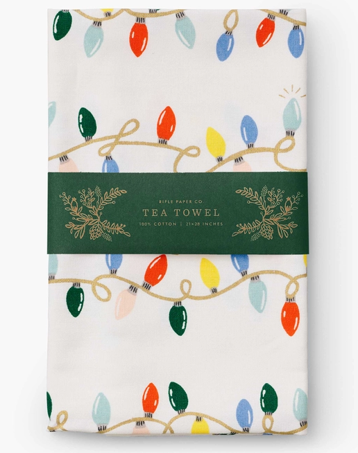 Holiday Lights Tea Towel