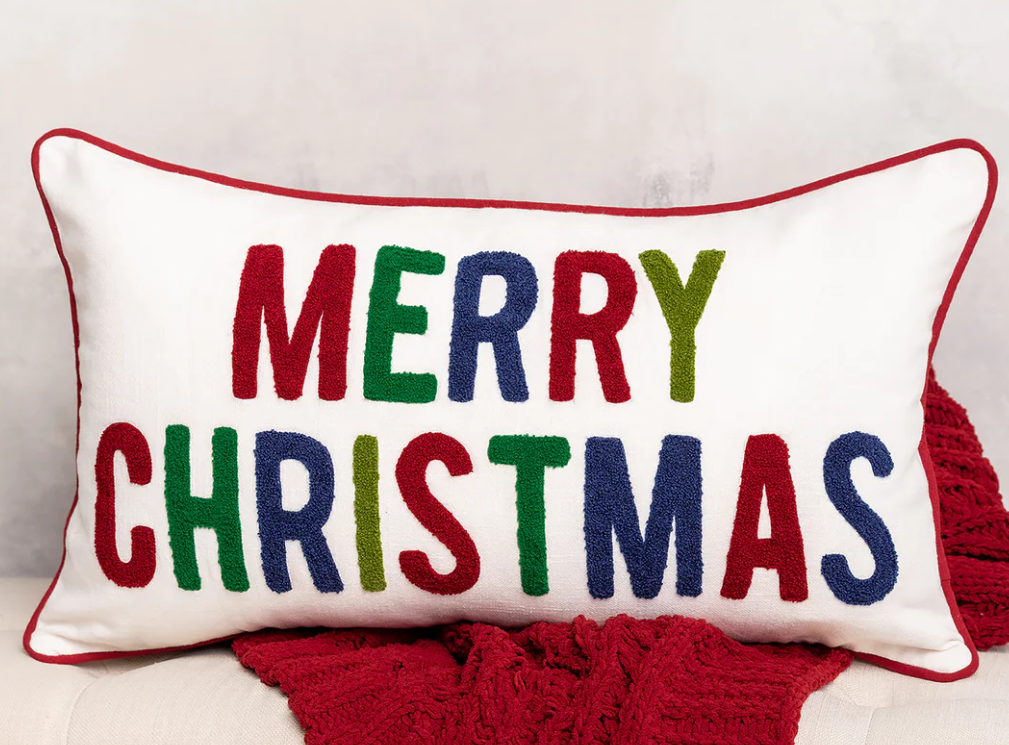 Merry Christmas Lumbar Pillow