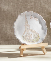 Church/Cross Plate & Easel