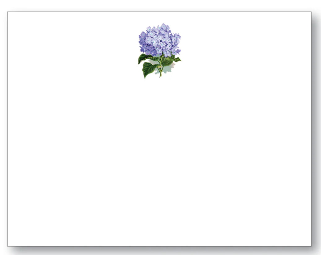 Hydrangea Flat Card w/ Envelope