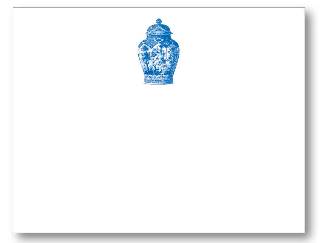 Chinoiserie Ginger Jar Flat Card w/ Envelope