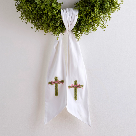 Cross Wreath Sash