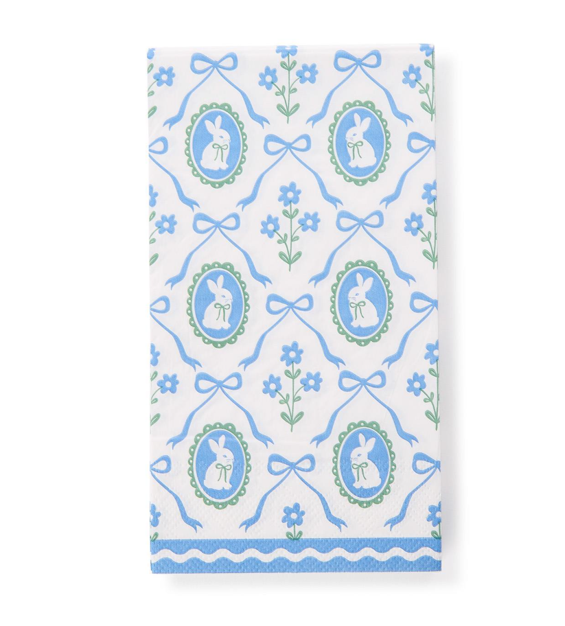 Bunnies and Bows 3-Ply Paper Dinner Napkin / Guest Towel