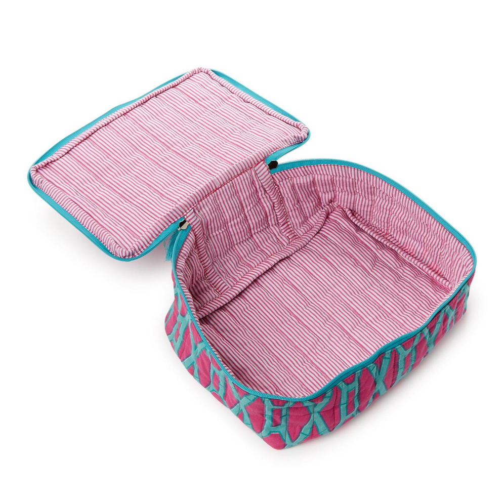 Preppy Bamboo Cotton Block Printed Packing Cubes