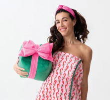 Pink Satin Knotted Headband