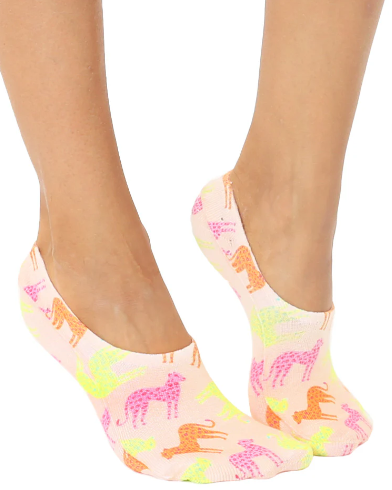 Fun Cheetah No Show Socks