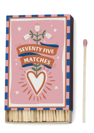 "Hearts" - 75ct Boxed Matches