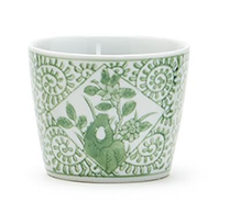 Hand-painted Porcelain Mini Cachepots