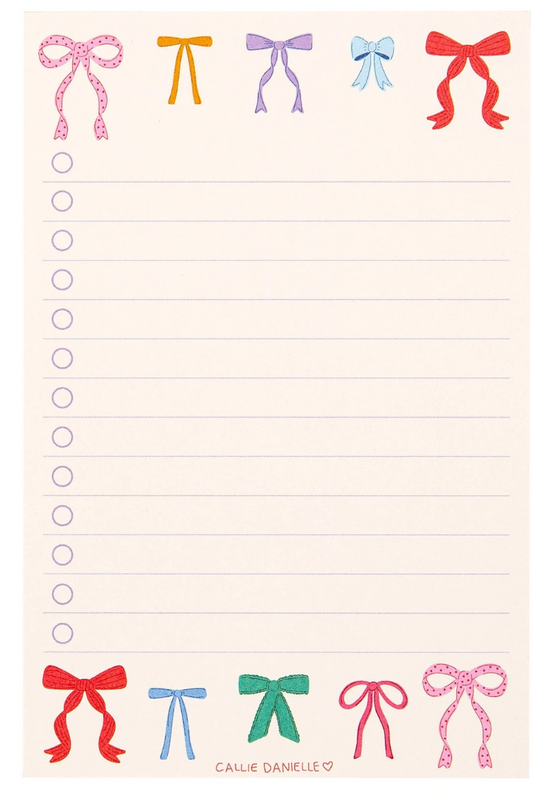 Bows To Do List Notepad