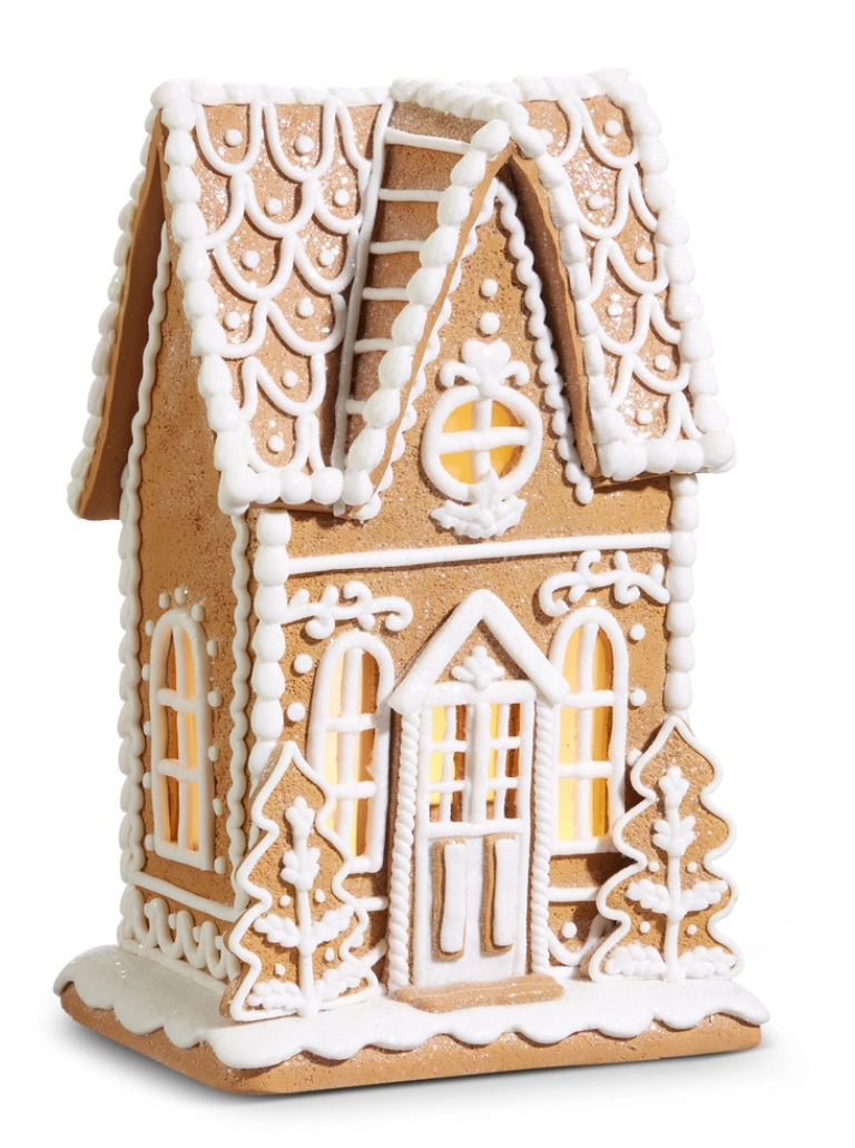 10.5" Lighted Gingerbread House