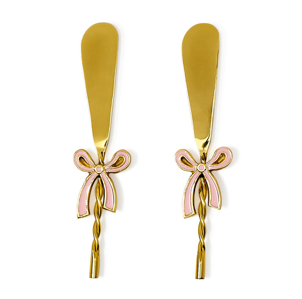 Set of 2 Bow Spreaders on a Gift Card