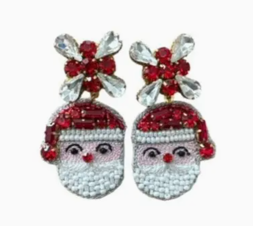 Christmas Santa Sparkle Earrings