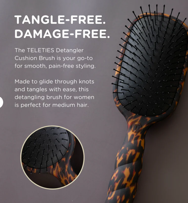 Detangler Hair Brush for Medium Hair – Tortoise