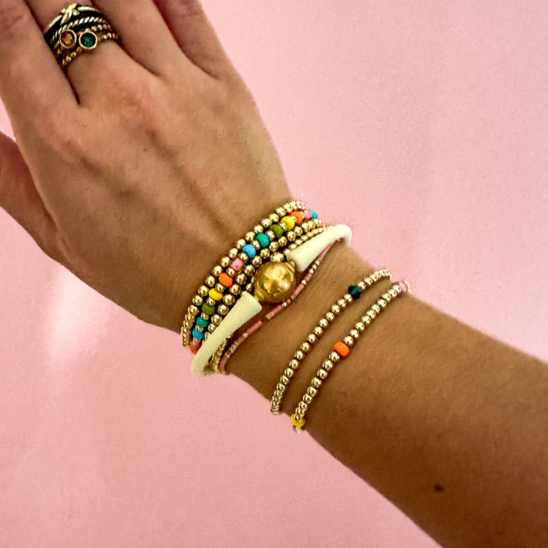 Gold Bali Silicon Bracelet