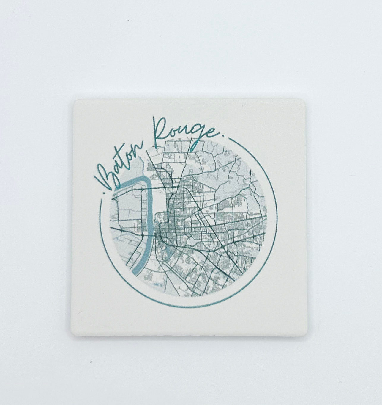 Louisiana Ceramic Coasters - Blue & White (set of 2)
