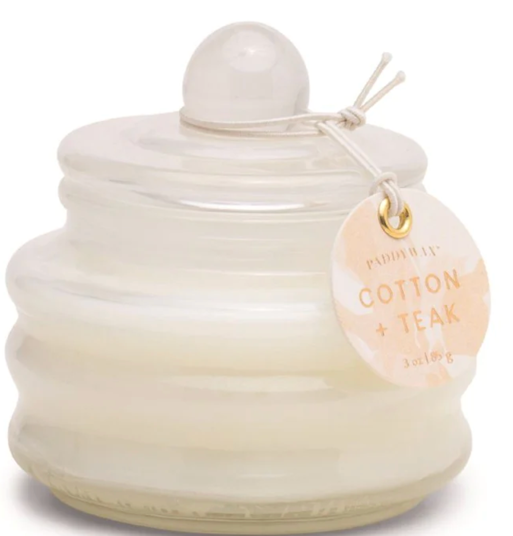 Cotton & Teak Ivory Candle