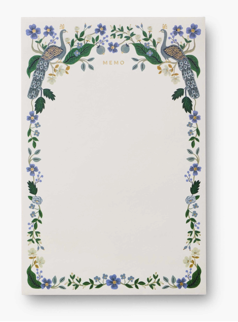 Peacock Memo Notepad