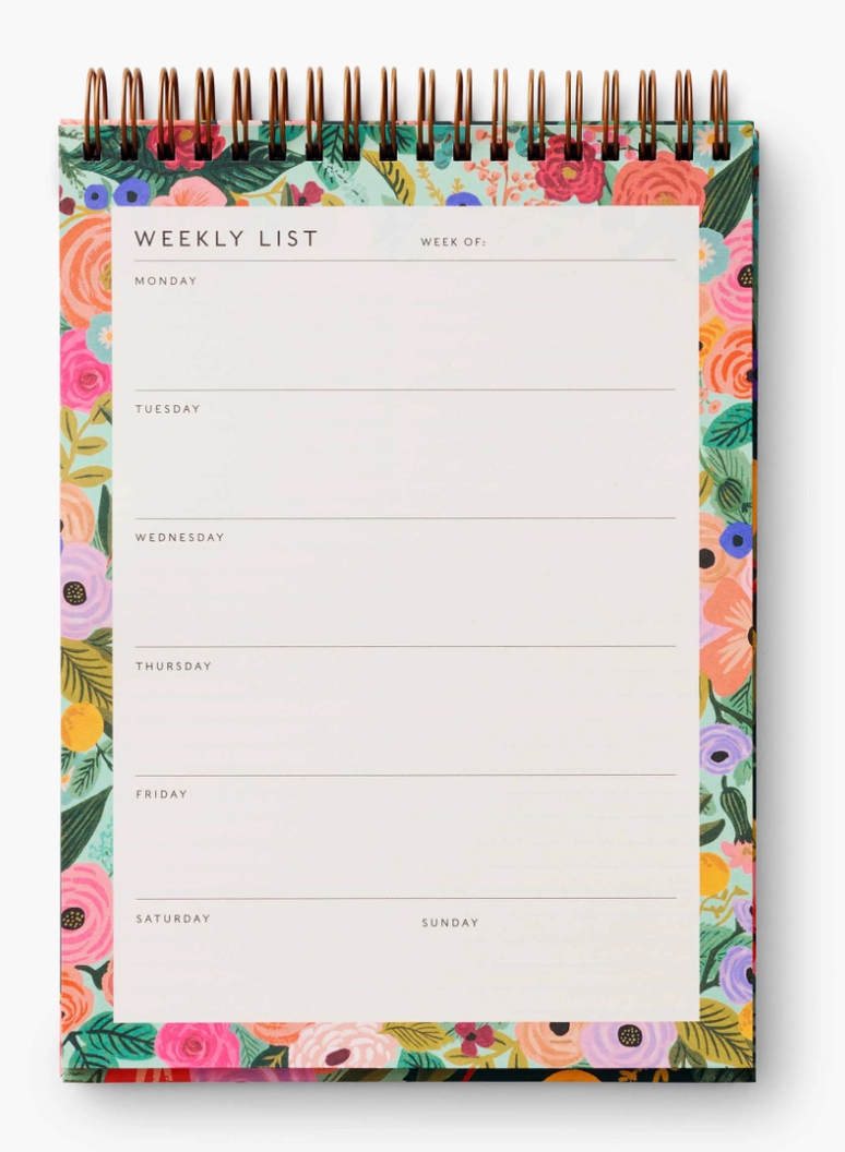 Garden Party Desktop Weekly Planner
