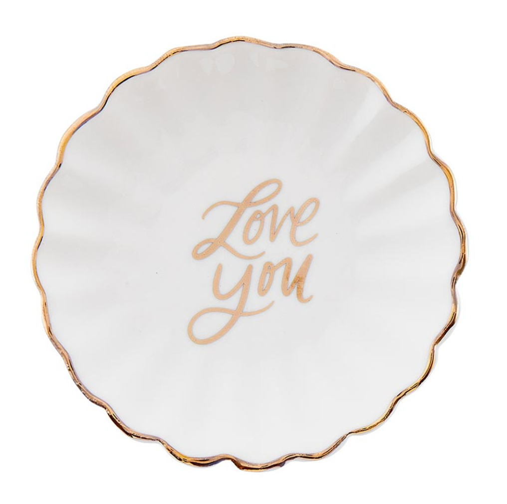 Love you Trinket Tray & Earring Set