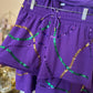 Mardi Gras Shorts Set