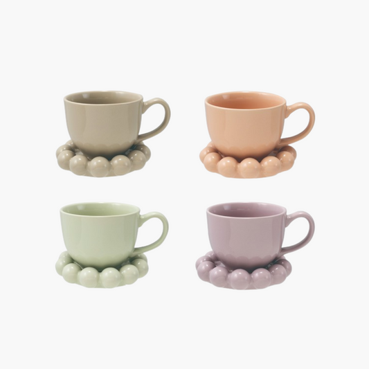 Stoneware Mug w/ Saucer