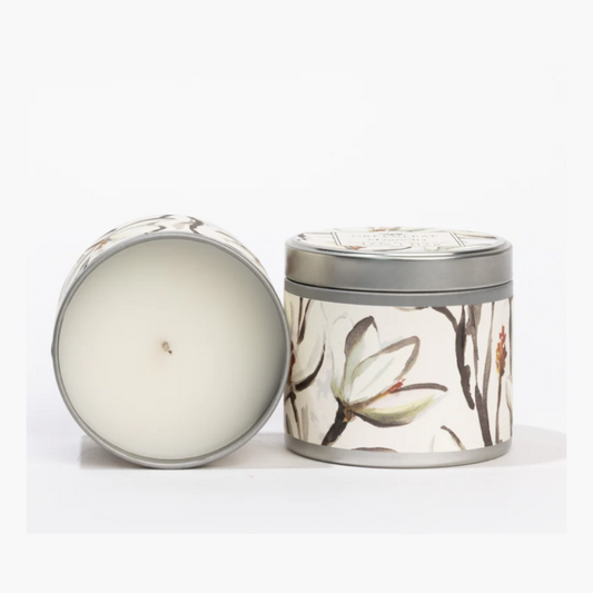 Magnolia Tin Candle