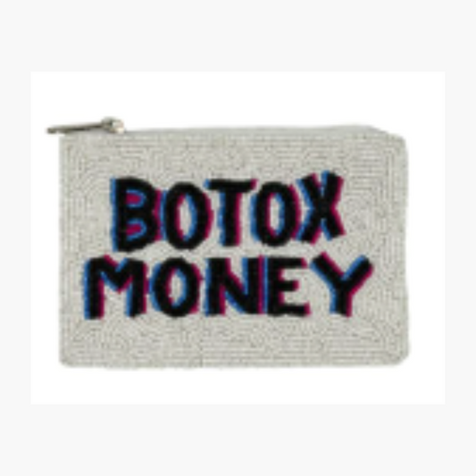 Botox Money Beaded Coin Wallet