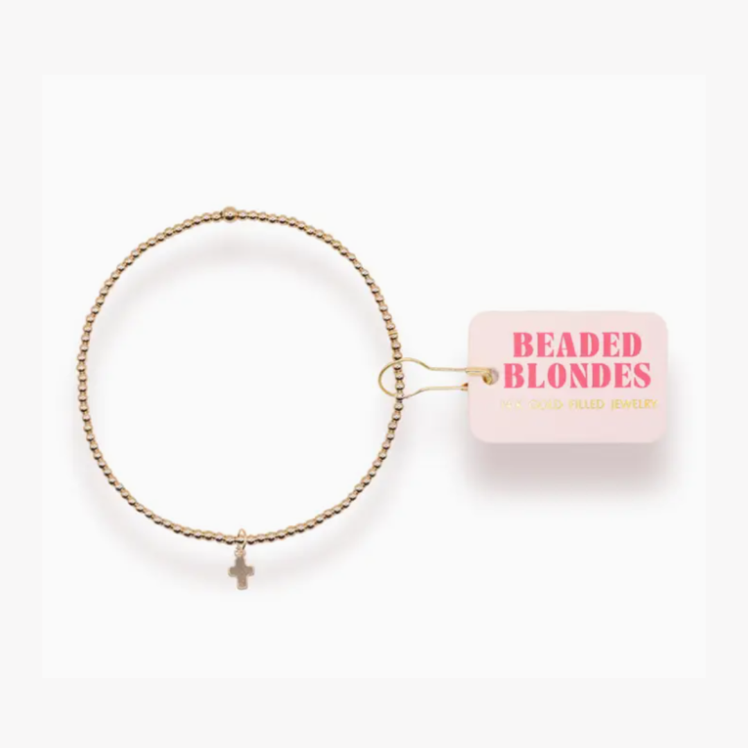 Mini Cross Charm Bracelet