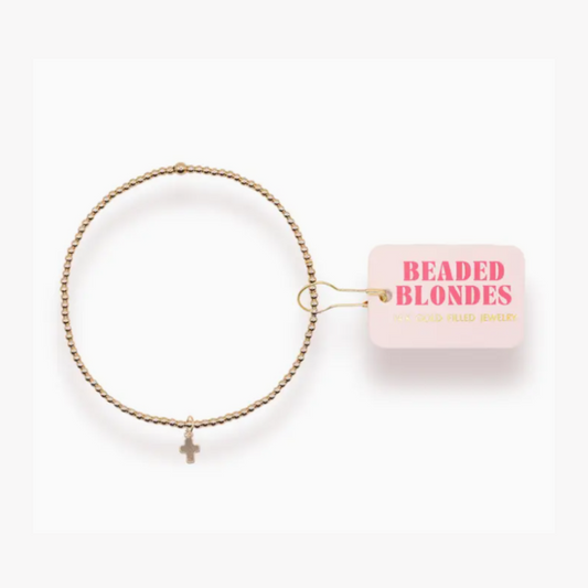 Mini Cross Charm Bracelet