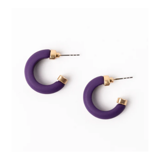Purple Amanda Earrings