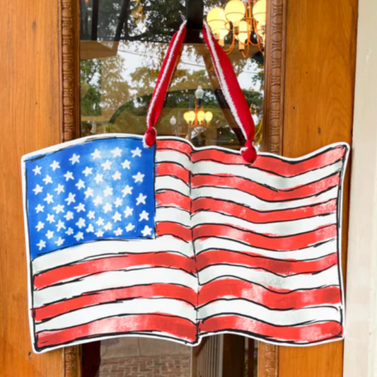 American Flag Door Hanger