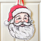 Vintage Jolly Santa Door Hanger